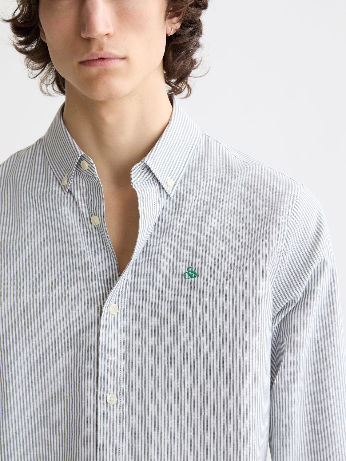 Seasonal Essentials Striped oxford shirt