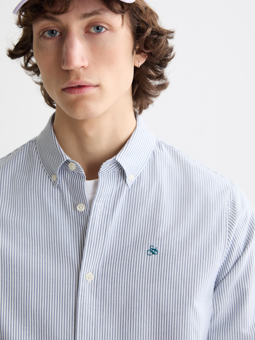 Seasonal Essentials Striped oxford shirt