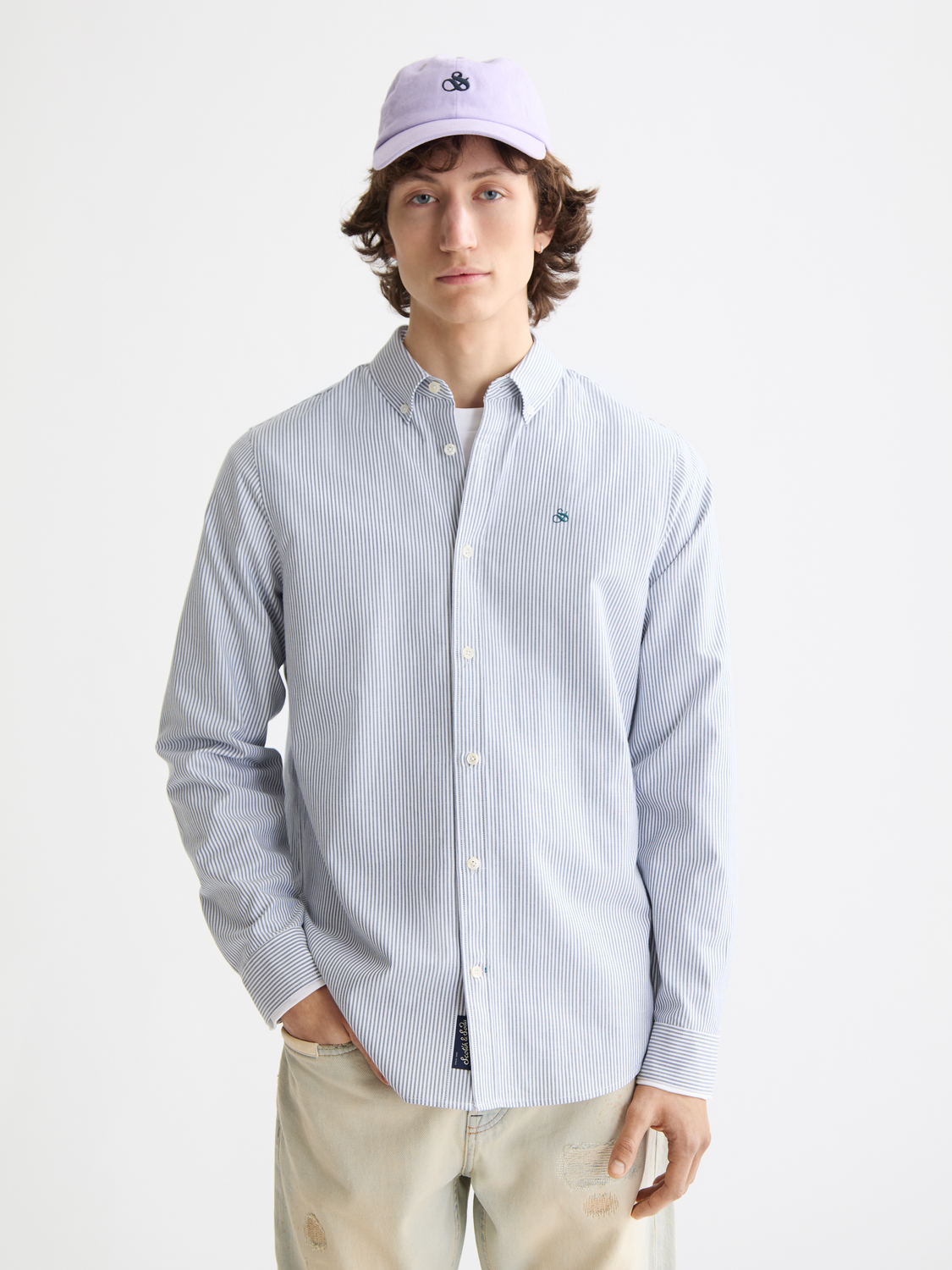Seasonal Essentials Striped oxford shirt