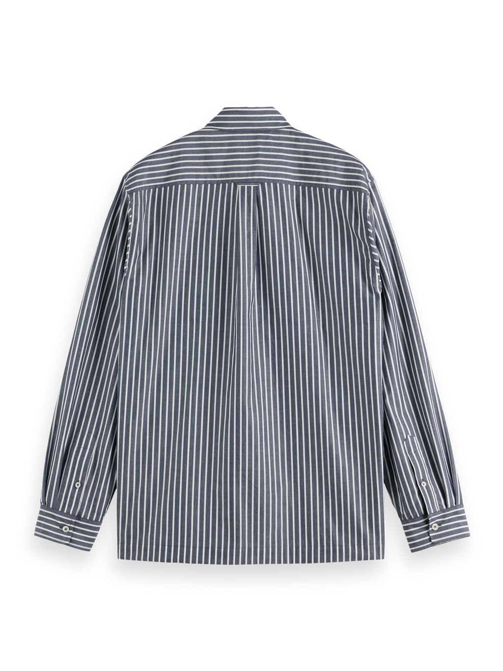 Striped poplin shirt