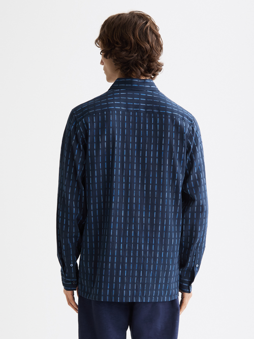 Striped cotton-voile shirt