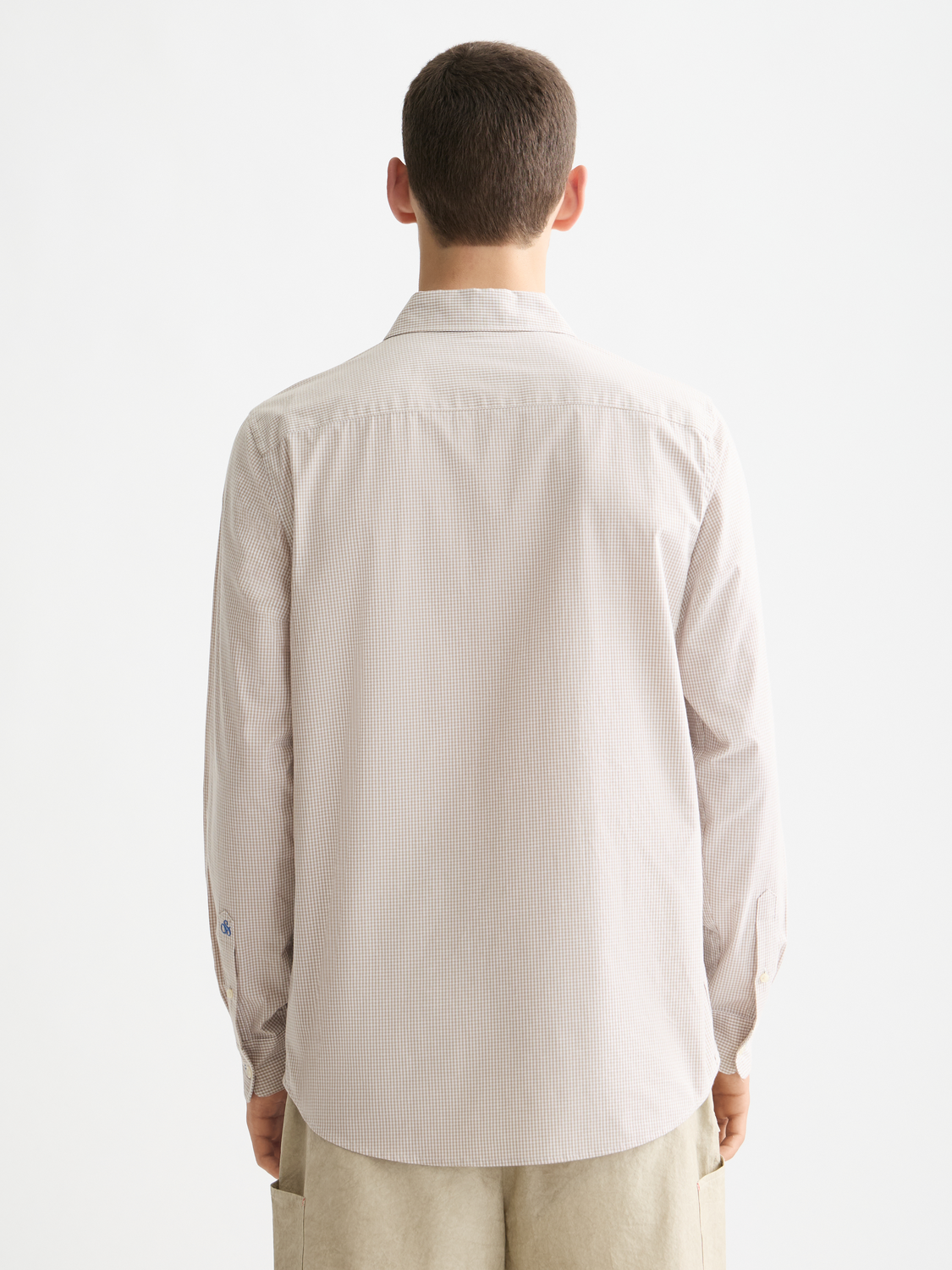 check poplin shirt