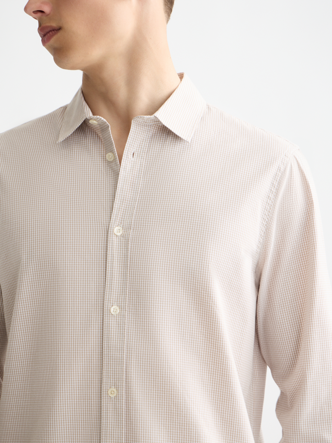 check poplin shirt