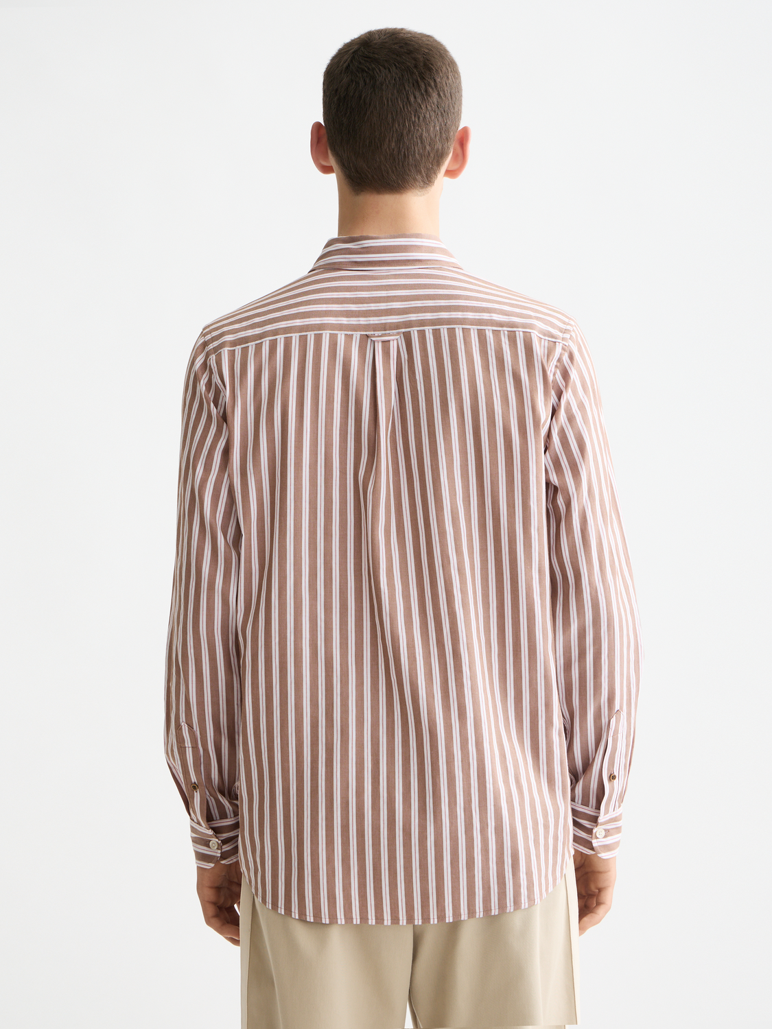 Yarn-dyed stripe shirt