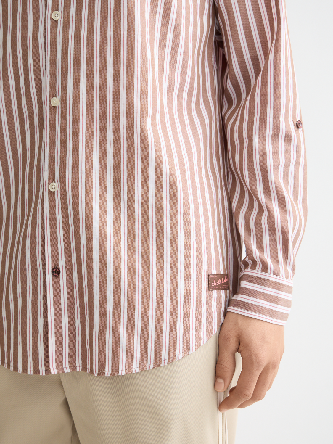 Yarn-dyed stripe shirt