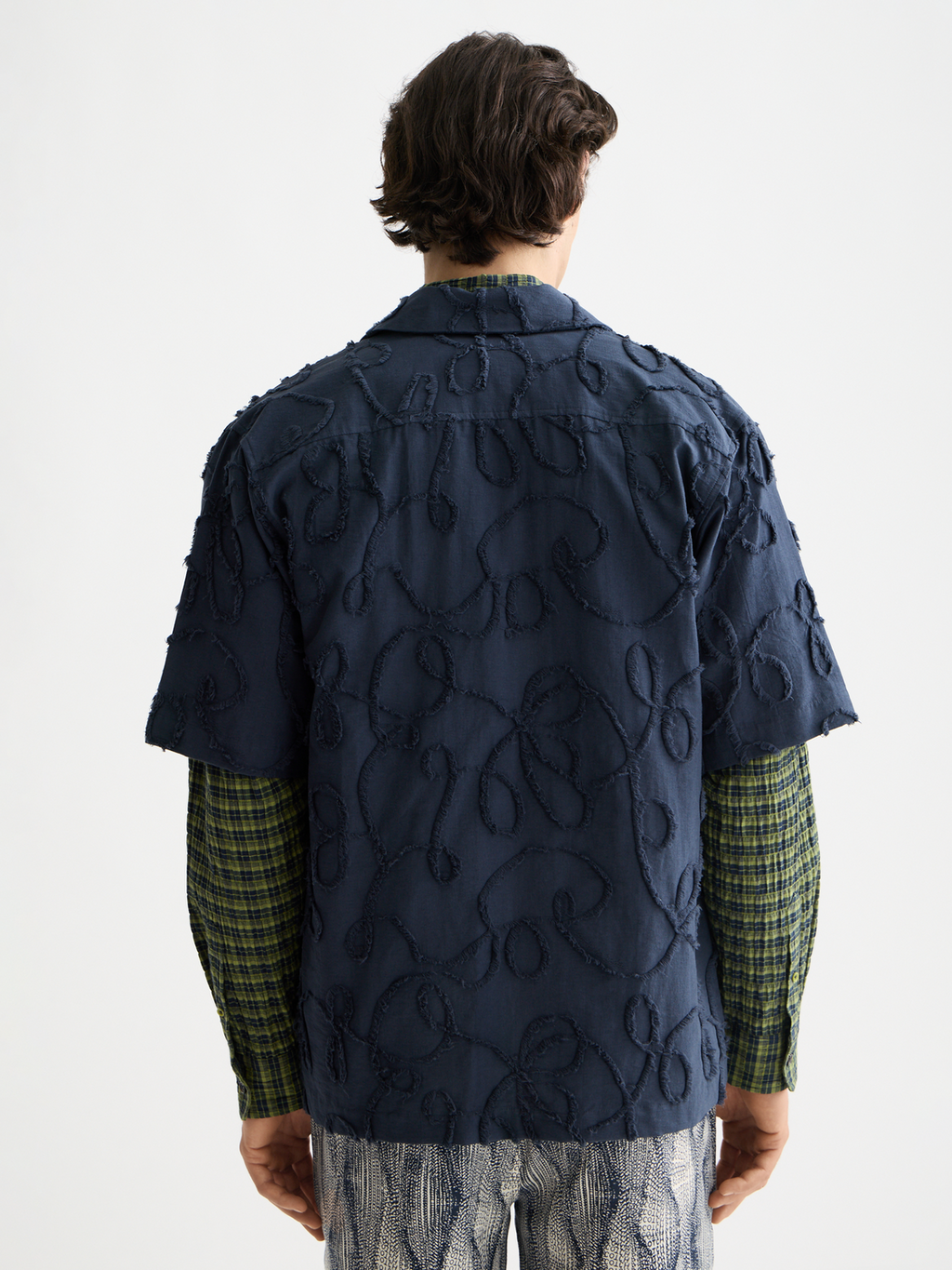 Jacquard short sleeve shirt