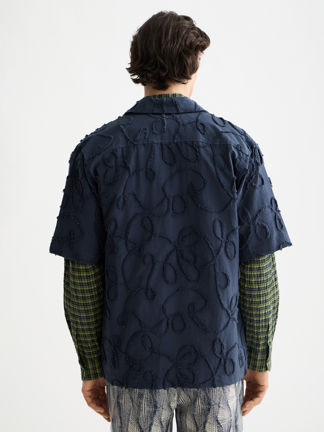 Jacquard short sleeve shirt