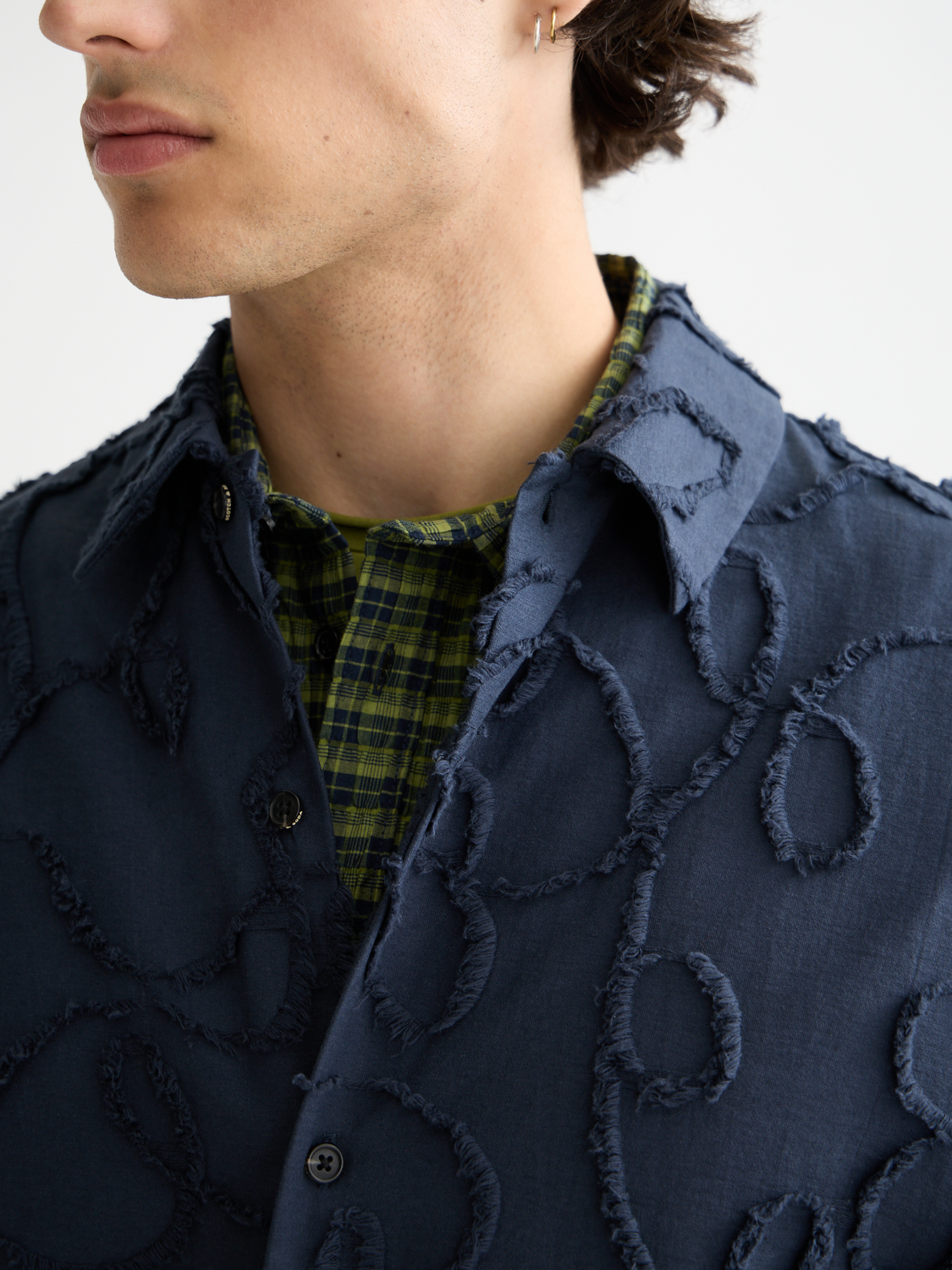 Jacquard short sleeve shirt