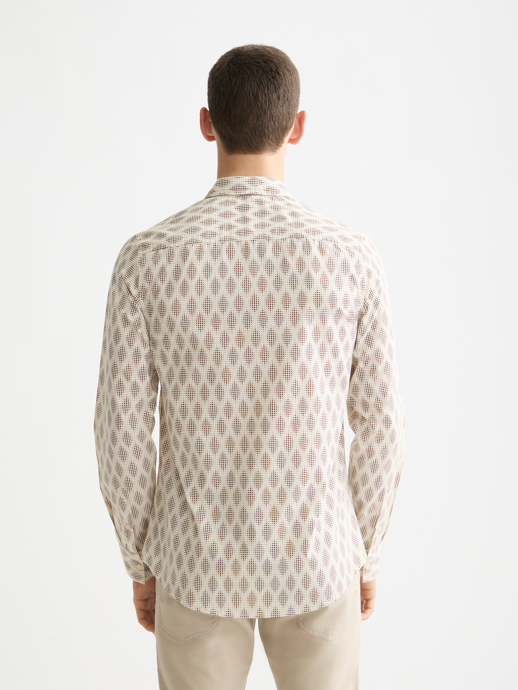 Print slim shirt