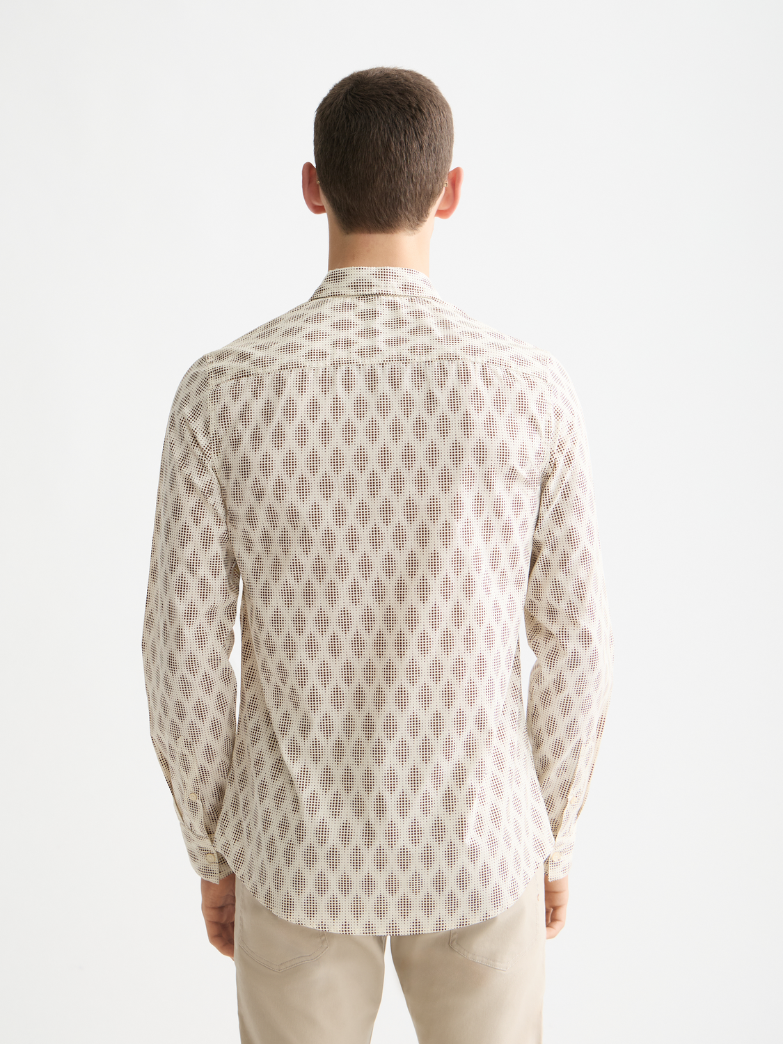Print slim shirt