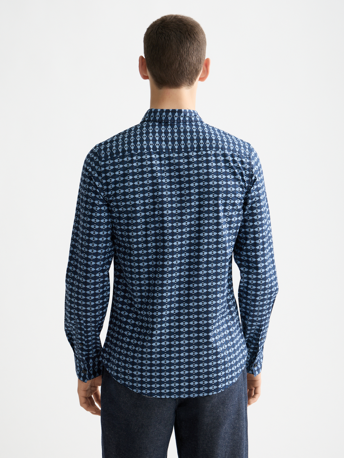 Print slim shirt