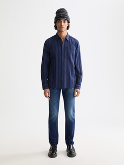 Textured stripe shirt
