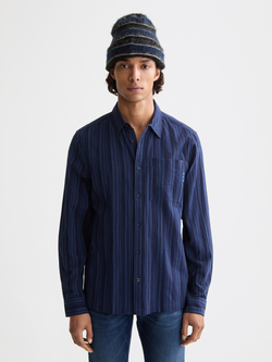 Textured stripe shirt
