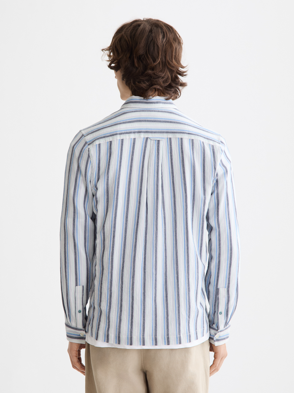 Textured stripe shirt