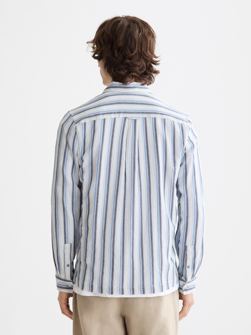 Textured stripe shirt