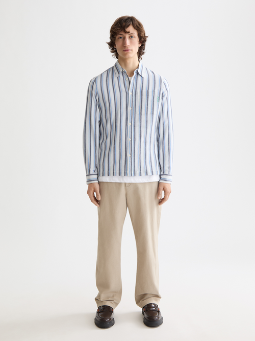 Textured stripe shirt