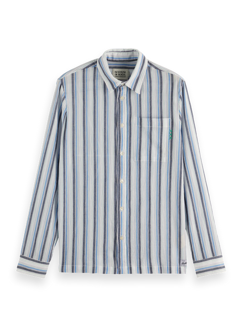 Textured stripe shirt