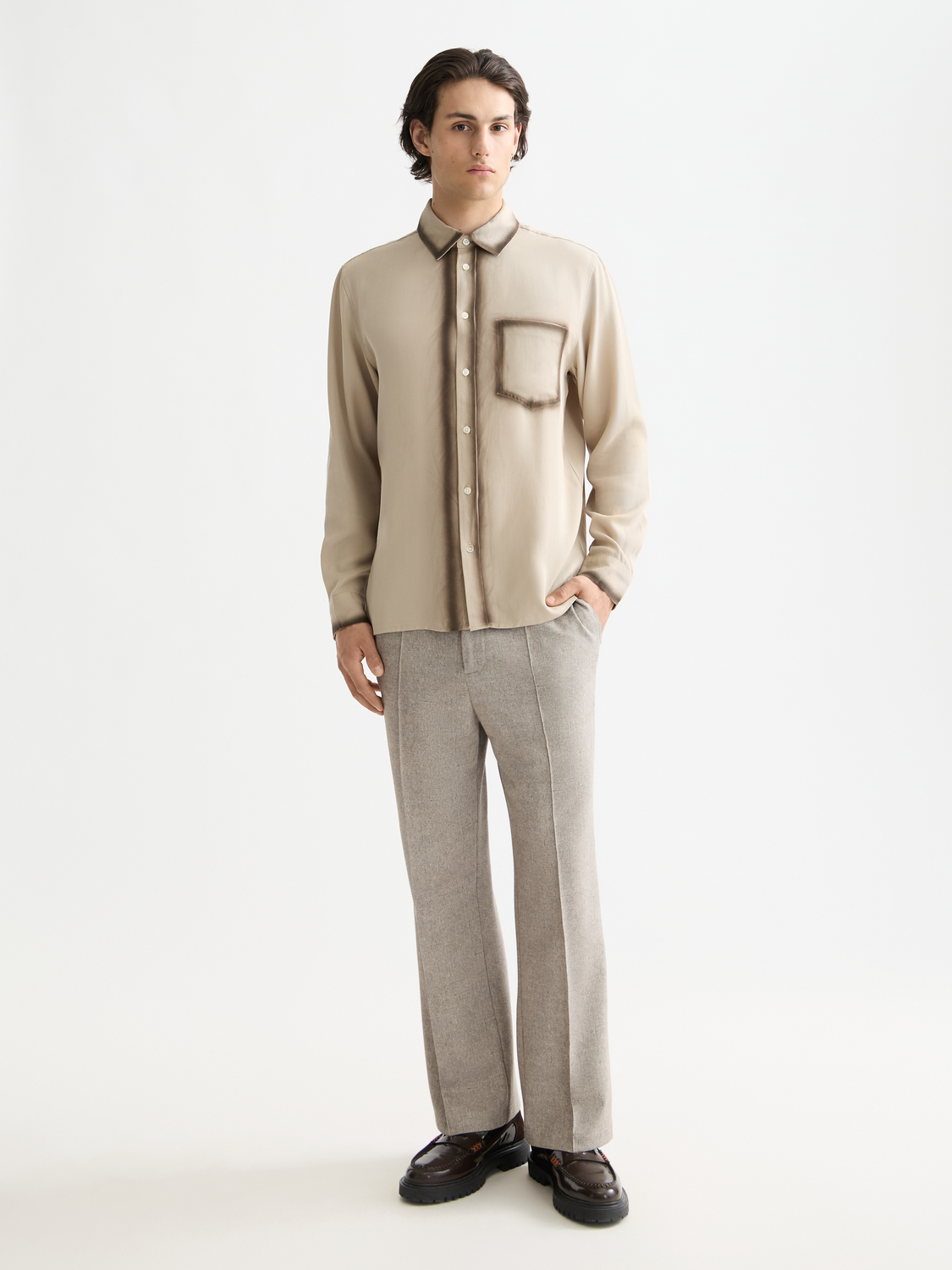 Relaxed tencel shirt