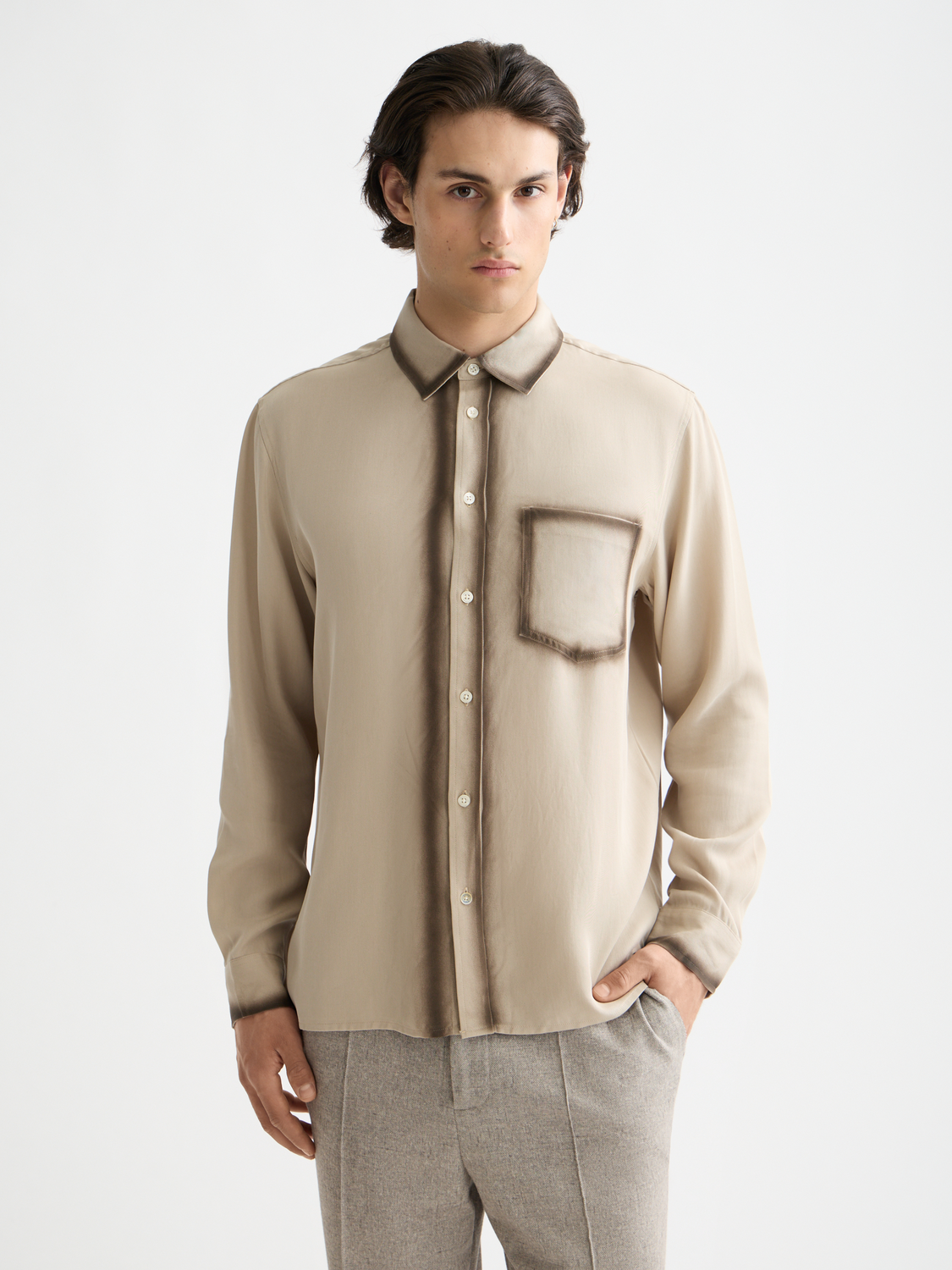Relaxed tencel shirt