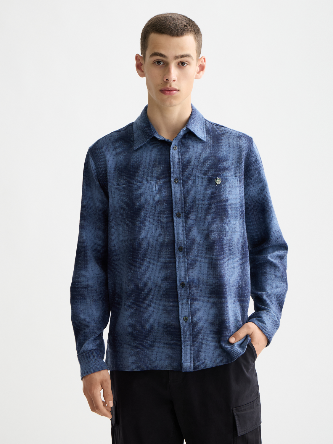 Shadow check shirt