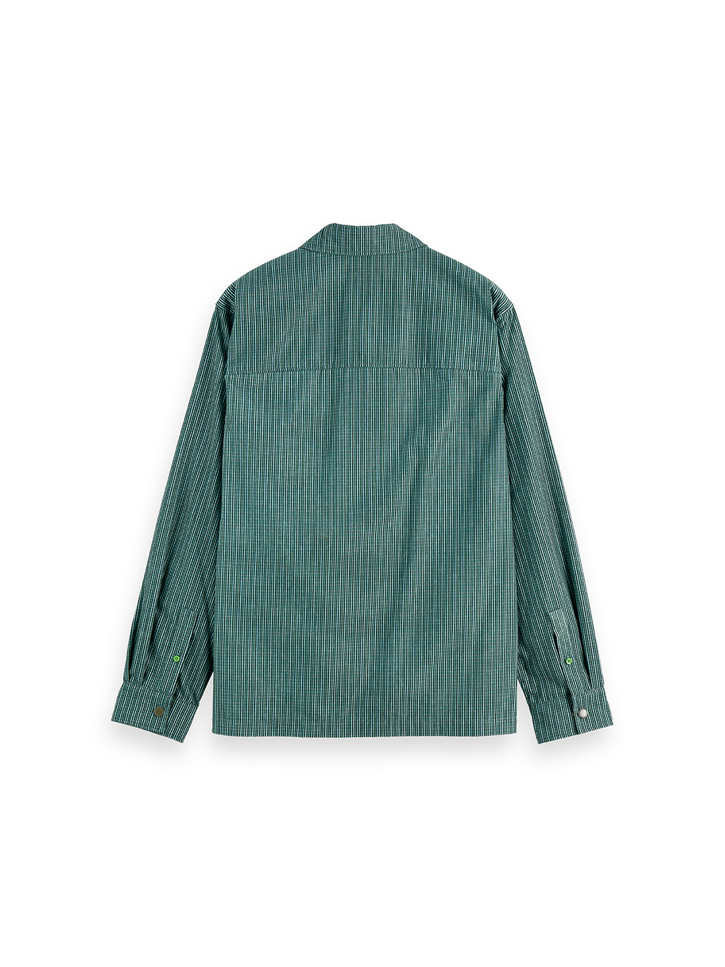 Micro-check structured shirt