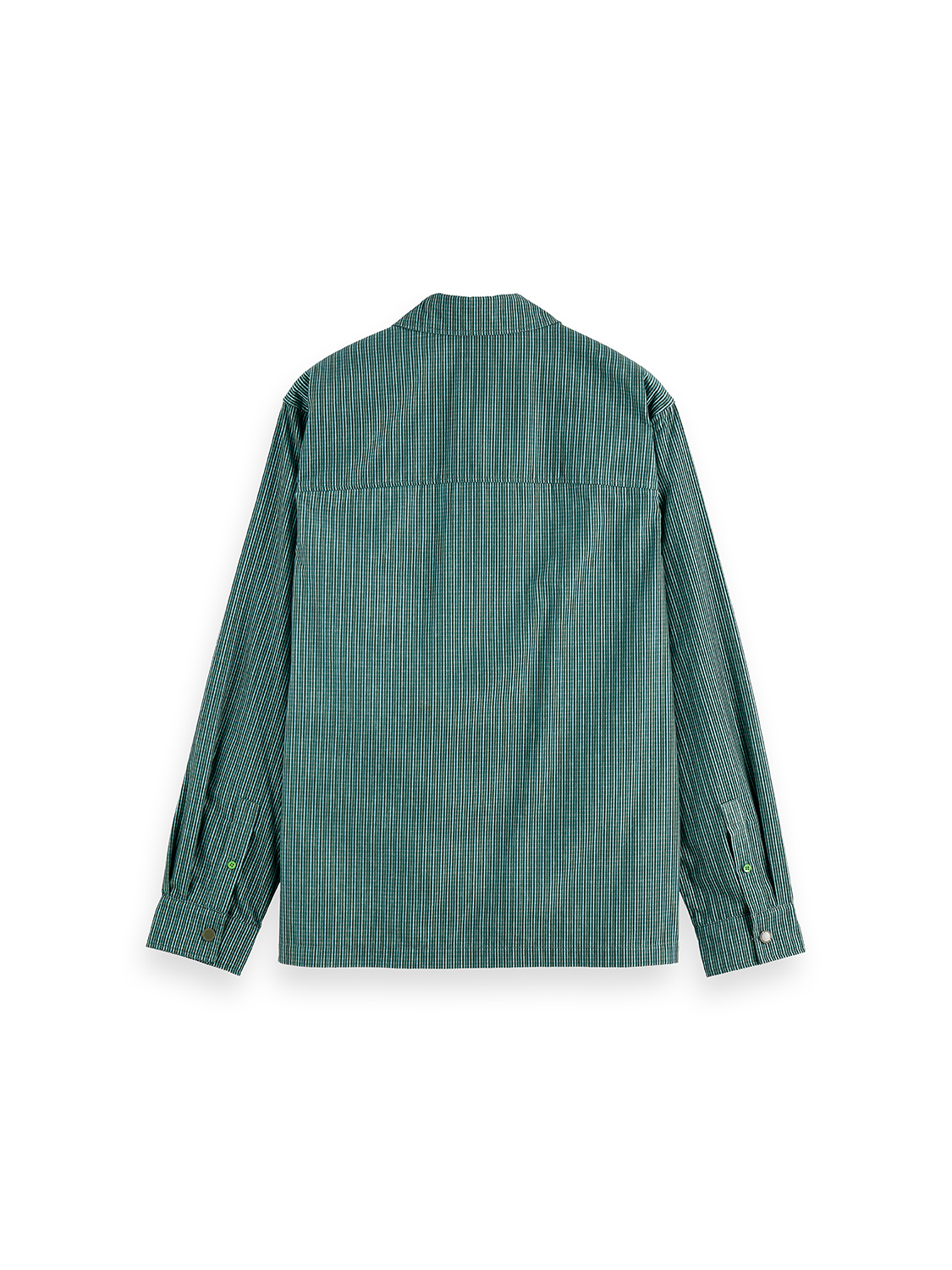 Micro-check structured shirt
