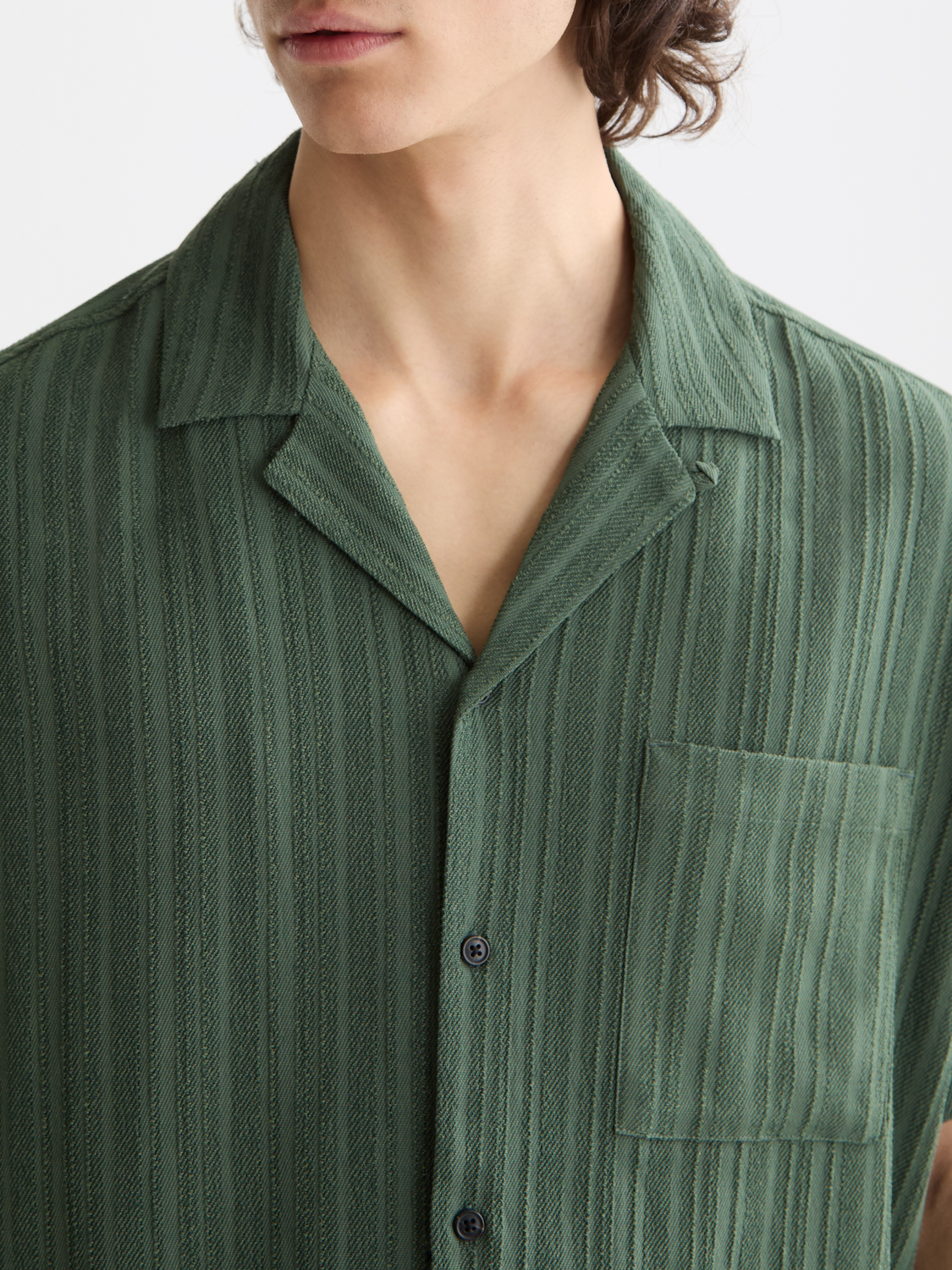 striped short sleeve shirt