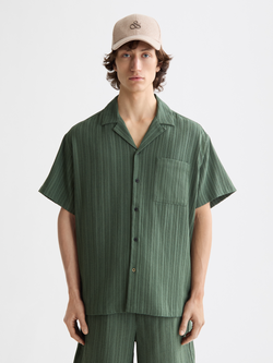 striped short-sleeved shirt