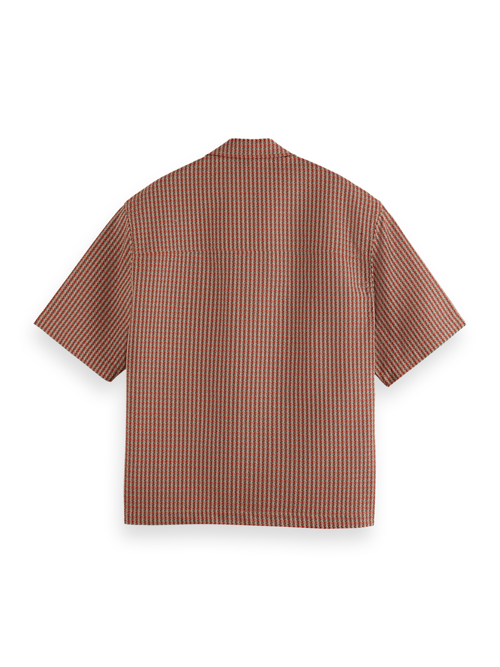 geo print short sleeve shirt