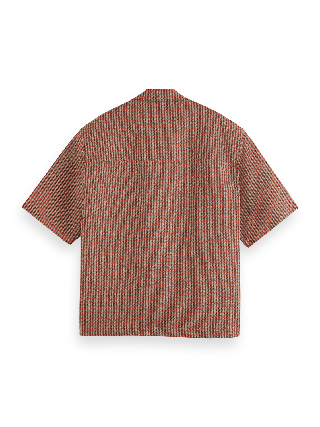 geo print short sleeve shirt