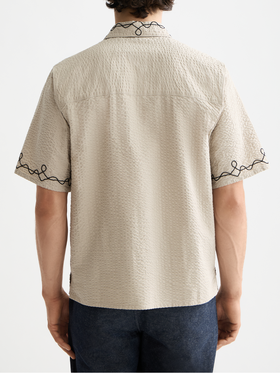 Embroidered short sleeve shirt – Scotch & Soda Amsterdam Embroidered short sleeve shirt – Scotch & Soda Amsterdam