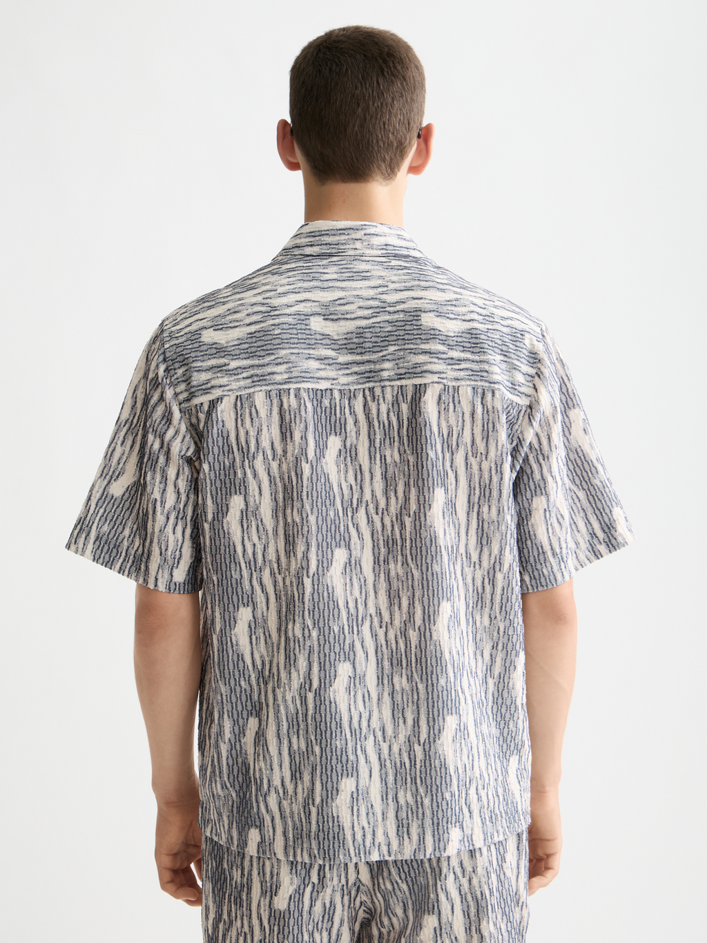Jacquard short sleeve shirt
