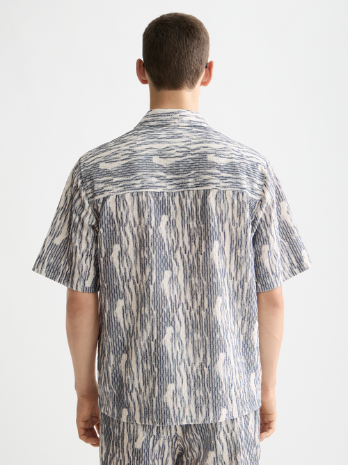 Jacquard short-sleeved shirt