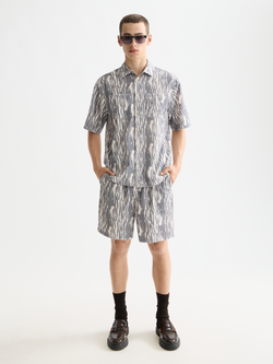 Jacquard short-sleeved shirt