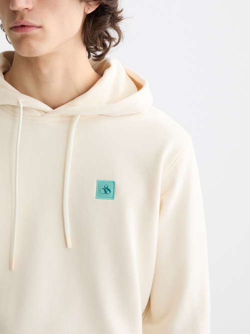 Seasonal core - Regular-fit logo badge hoodie