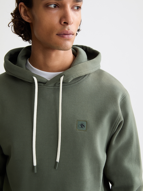Seasonal core - Regular-fit logo badge hoodie