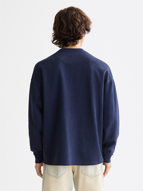 Seasonal core - 3 crosses garment-dyed sweatshirt
