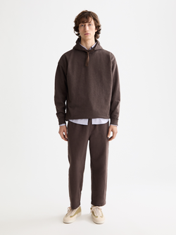 Seasonal core - 3 crosses garment-dyed hoodie