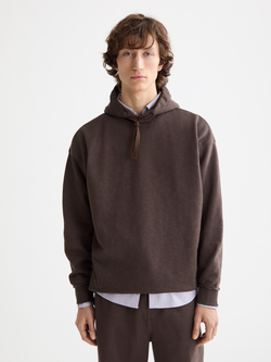 Seasonal core - 3 crosses garment-dyed hoodie
