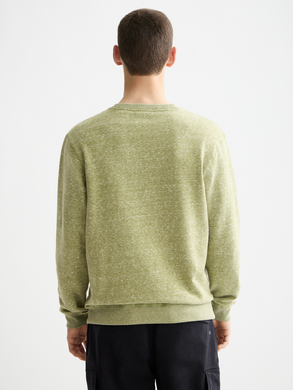 Melange Crew Neck Sweatshirt