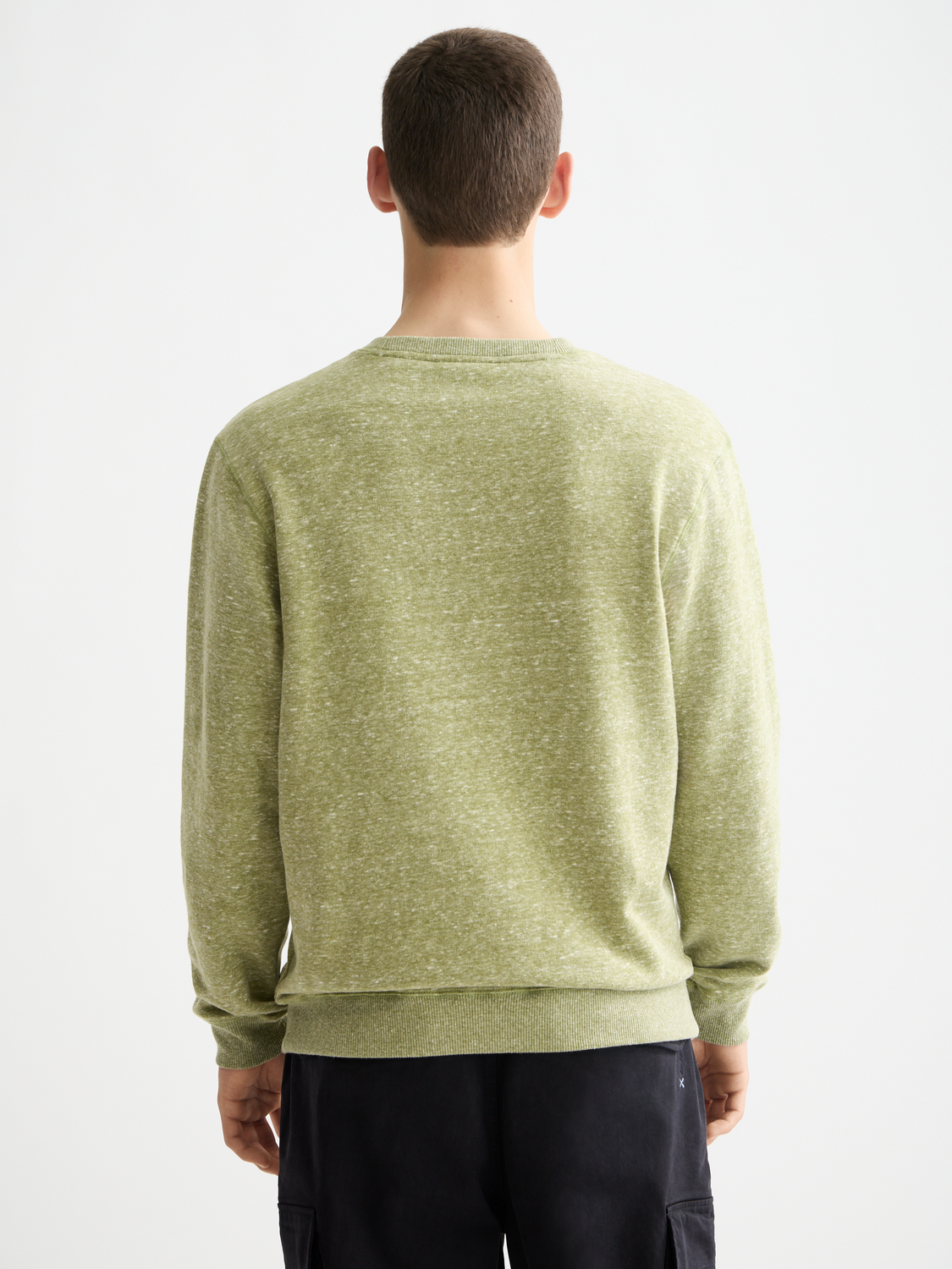 Melange Crew Neck Sweatshirt