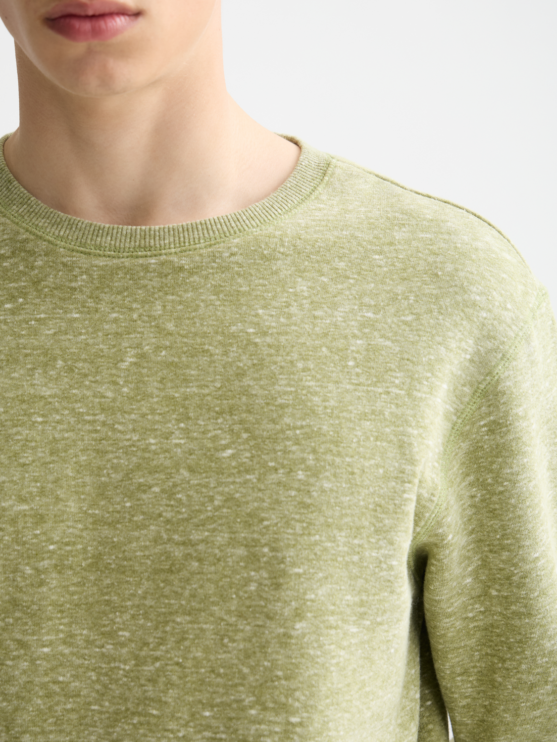 Melange Crew Neck Sweatshirt