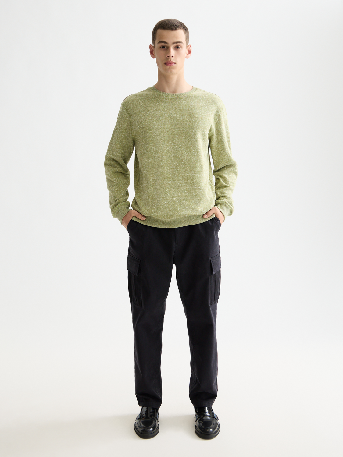 Melange Crew Neck Sweatshirt