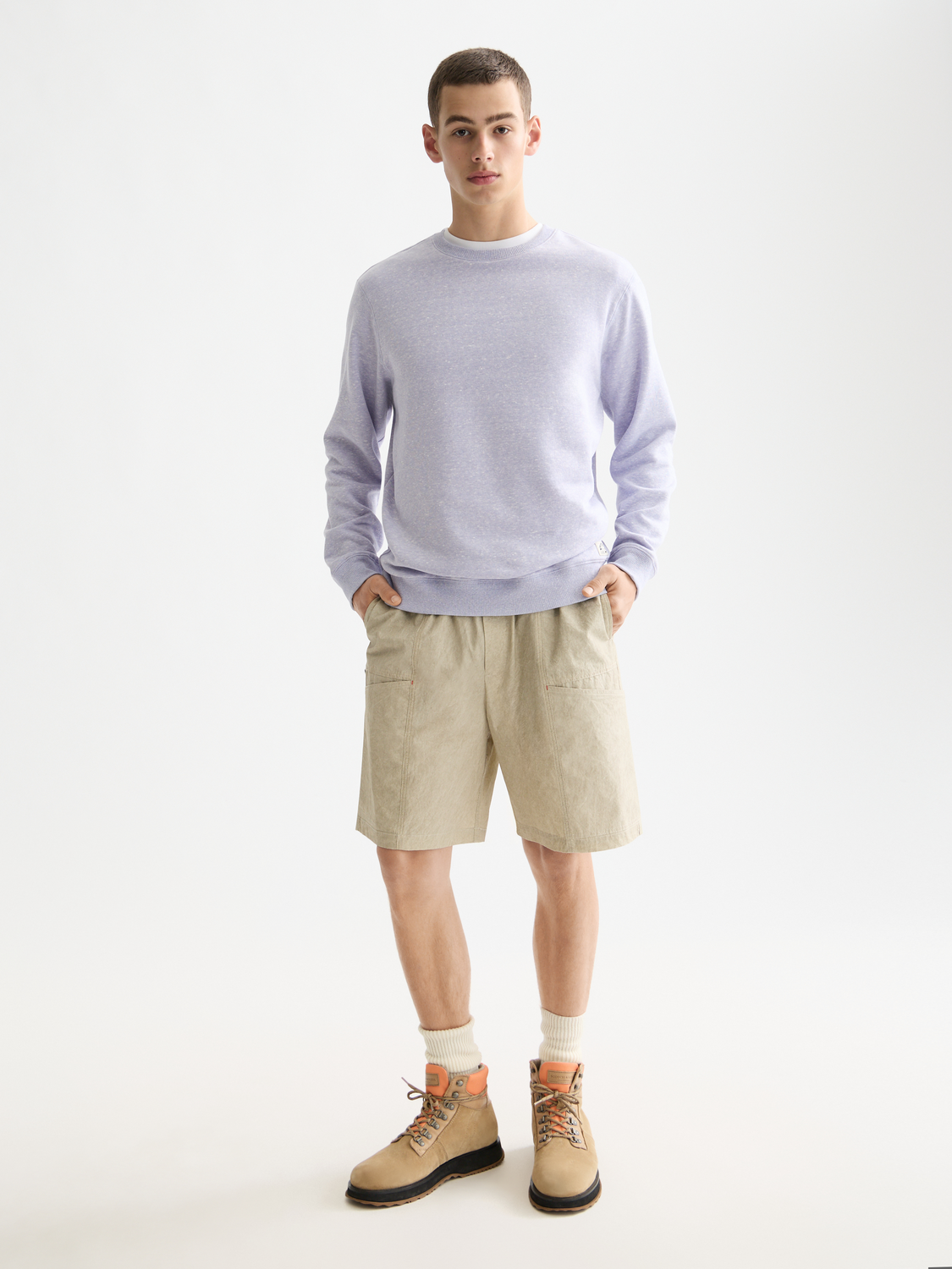 Melange Crew Neck Sweatshirt