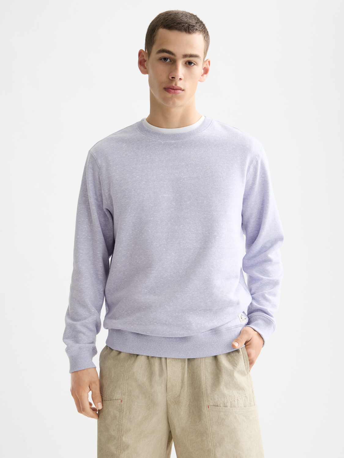 Melange Crew Neck Sweatshirt