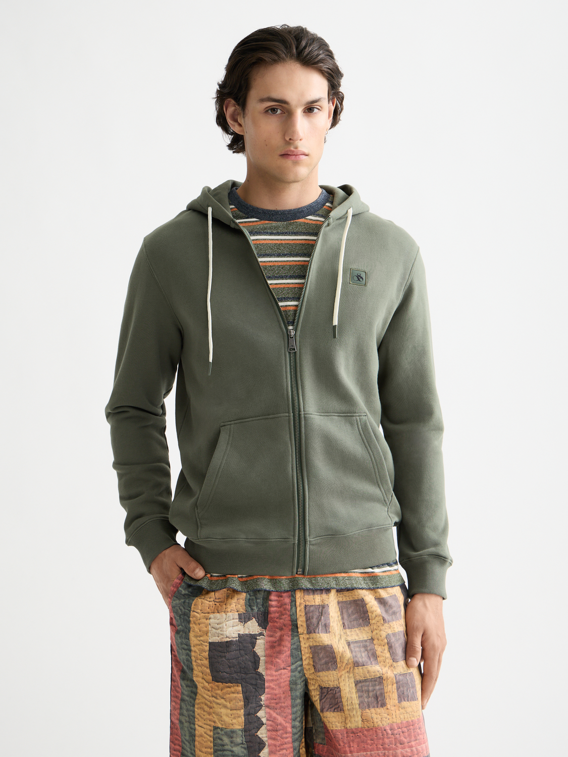 Zip Logo Hoodie