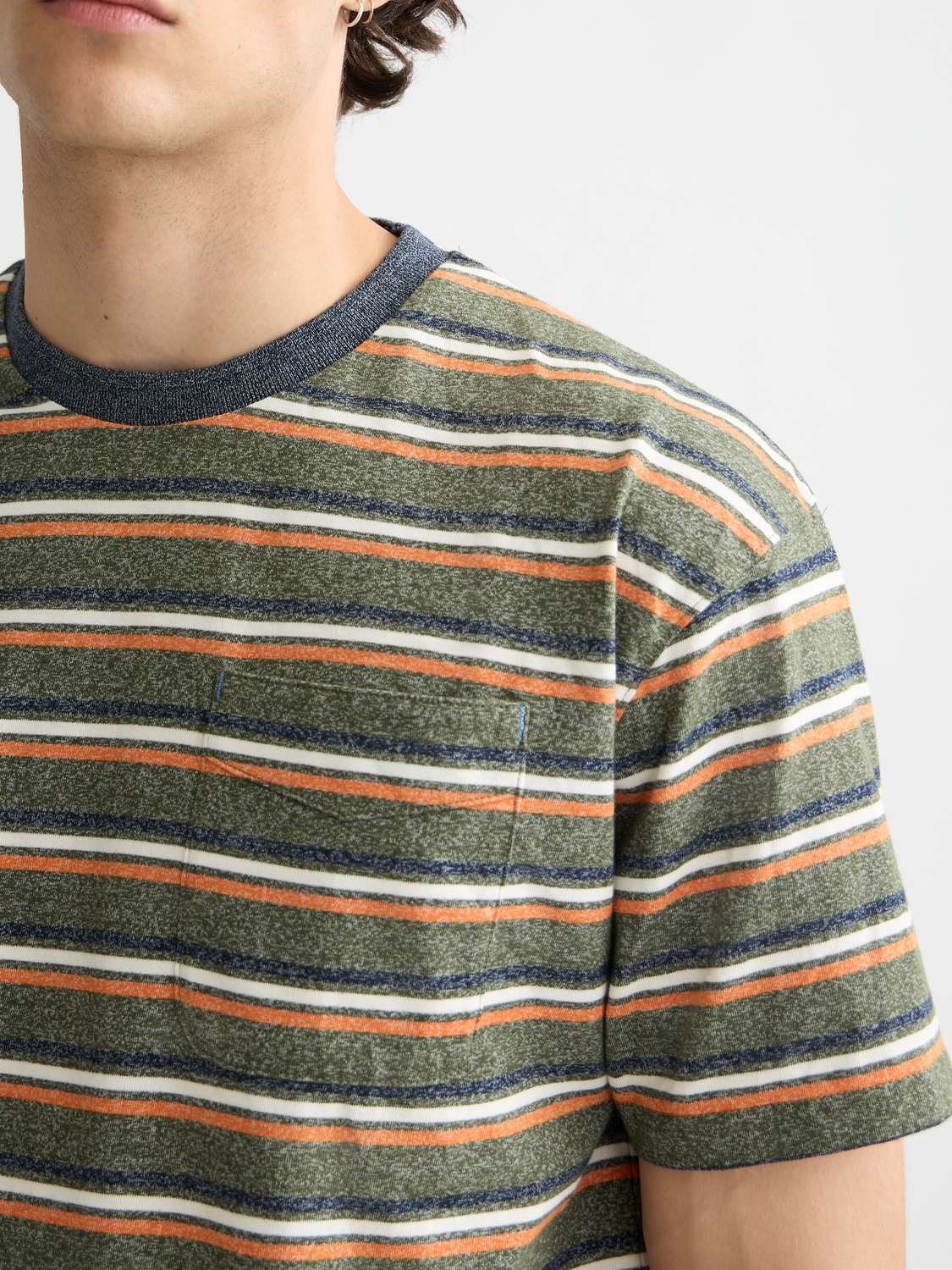 Relaxed Yarn Dye Stripe T-shirt