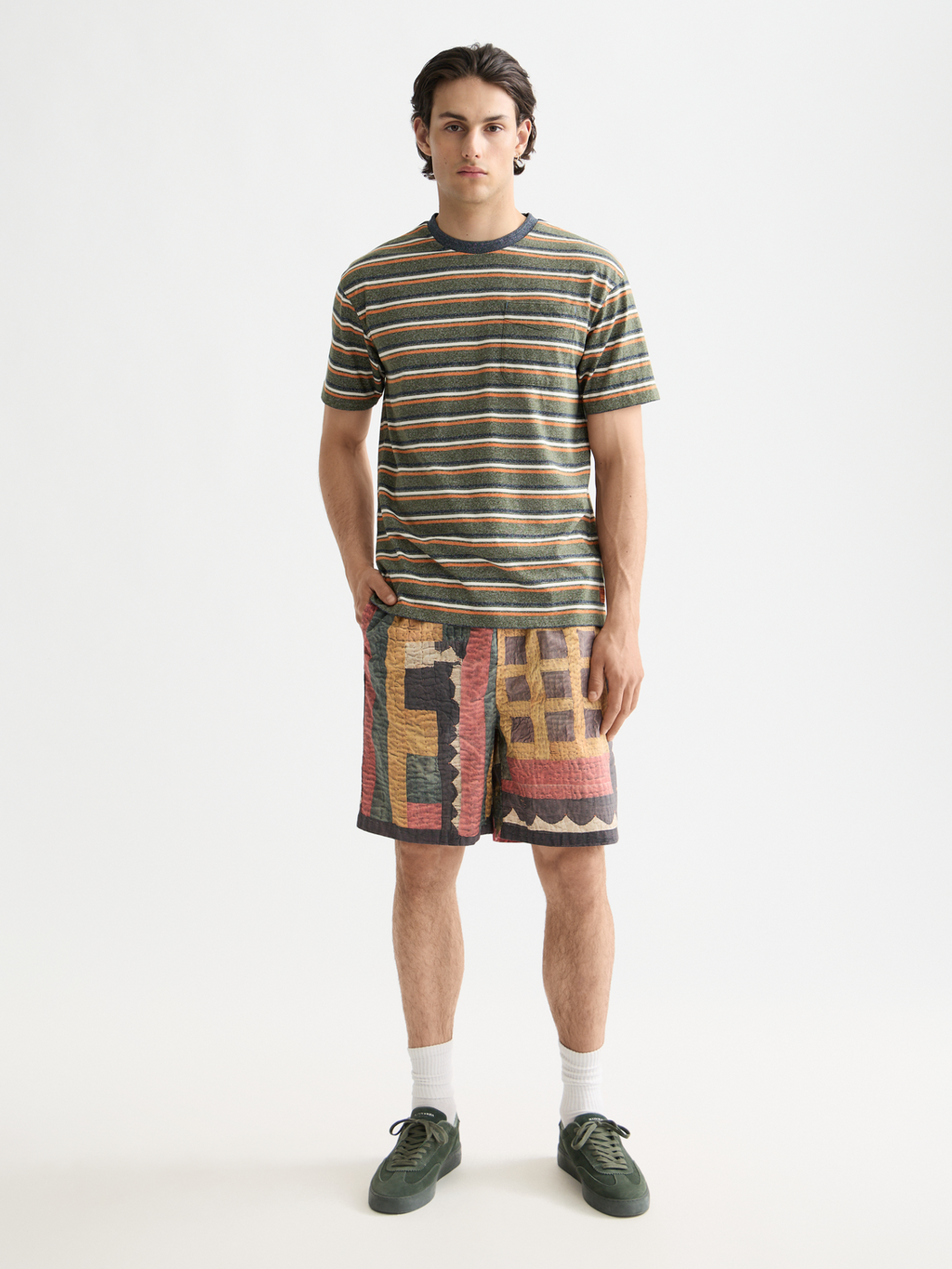 Relaxed Yarn Dye Stripe T-shirt