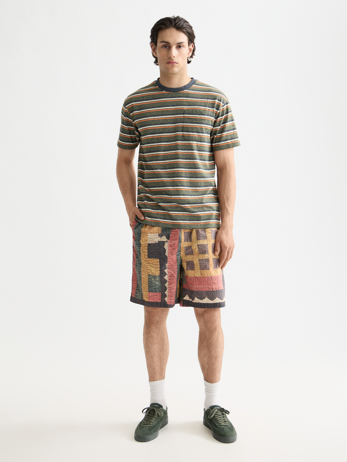 Relaxed Yarn Dye Stripe T-shirt