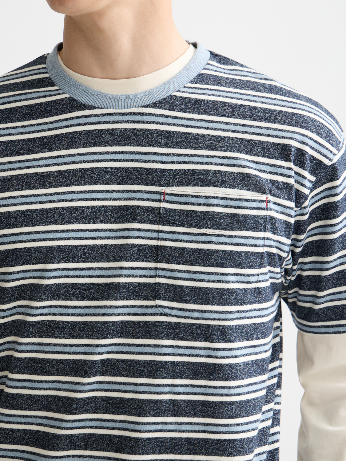 Relaxed Yarn Dye Stripe T-shirt